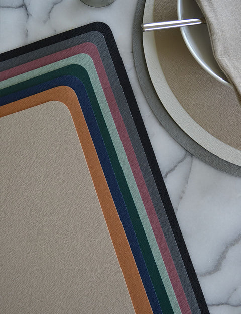 Placemats van Kunstleer