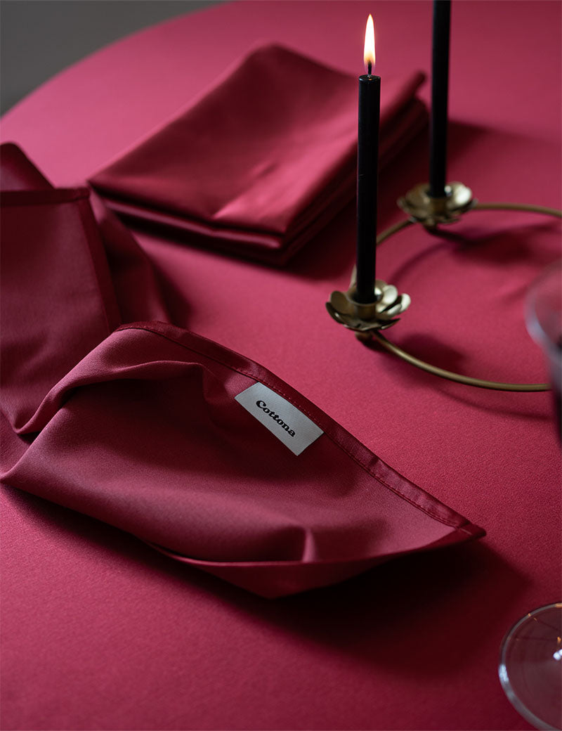 Serviettes de table Shiny-Chic Rubis