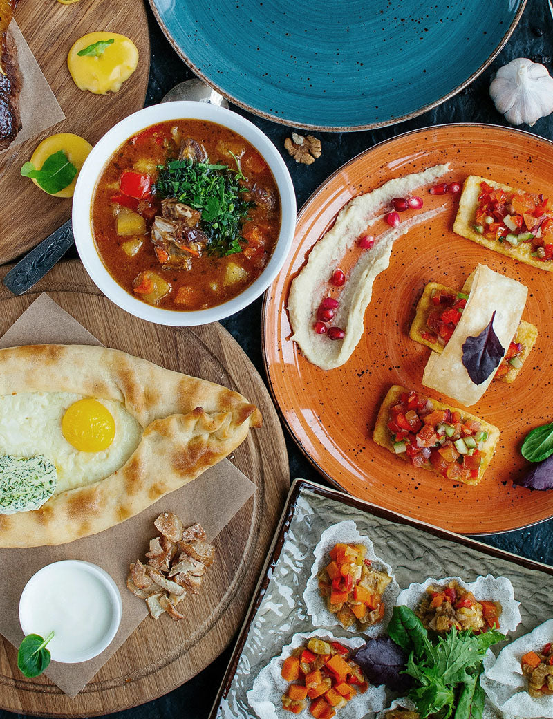 Serviettes de table Coton Uni Camel