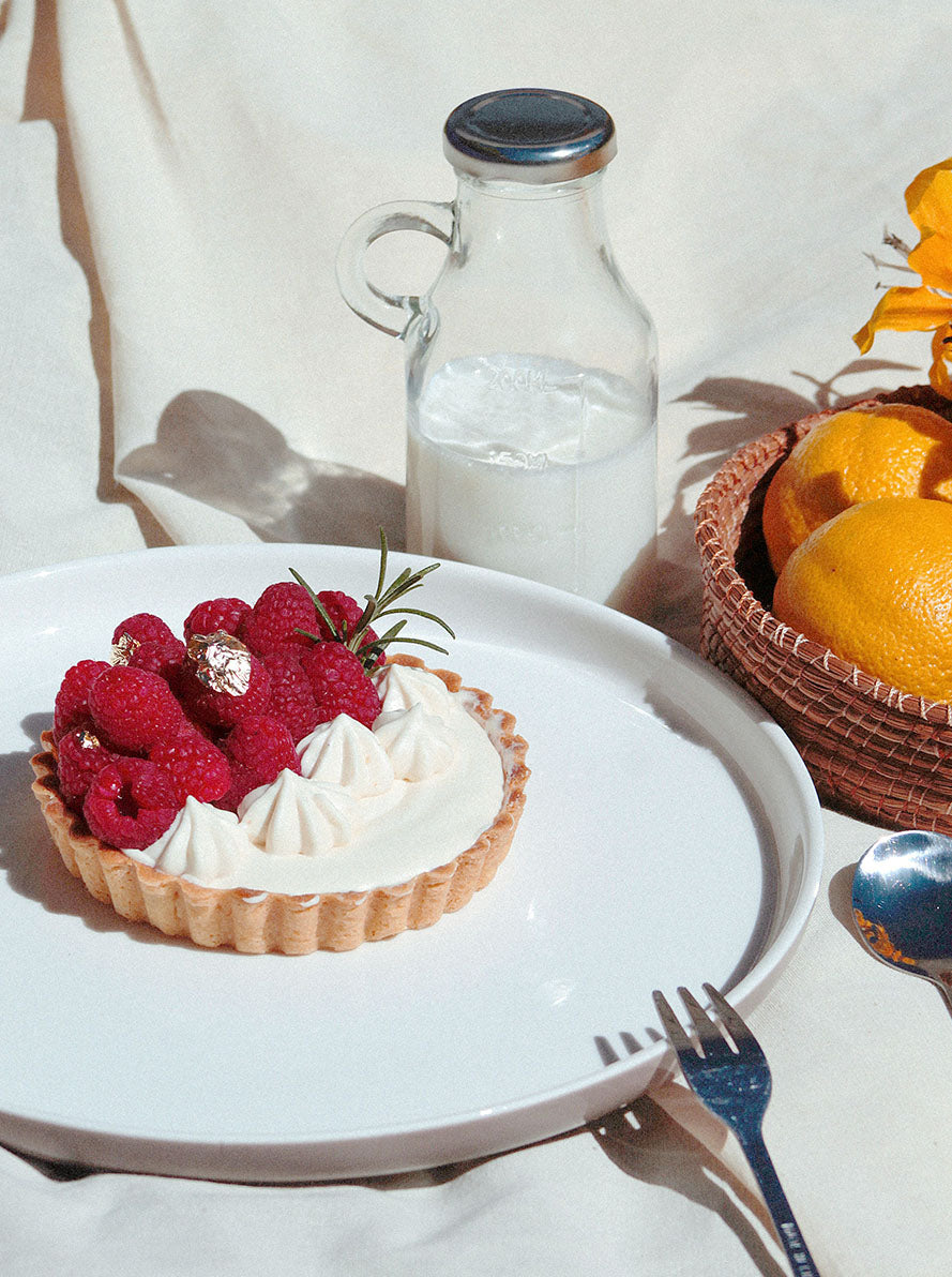 Serviettes de table Coton Uni Framboise