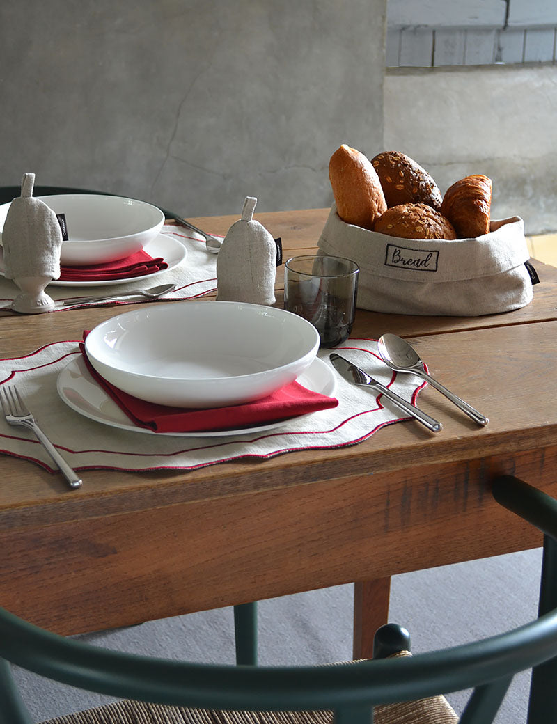 Bread basket in pure linen