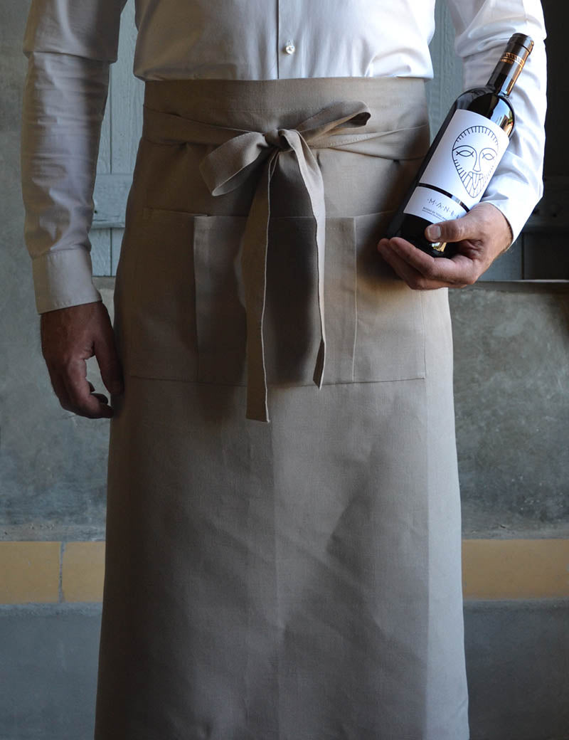 Linen aprons Taupe