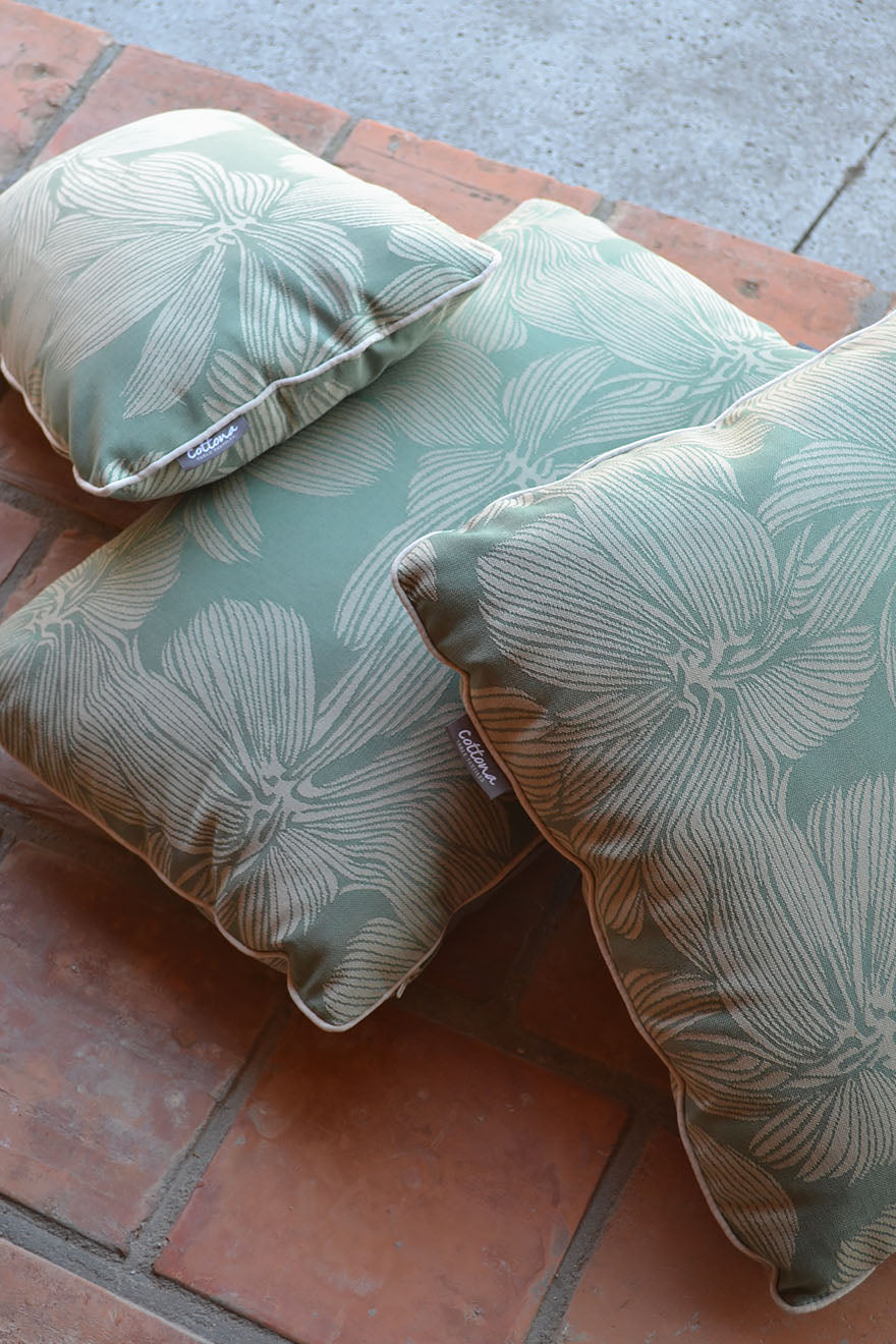 Cuscino Decorativo per Esterni Jacquard Olive