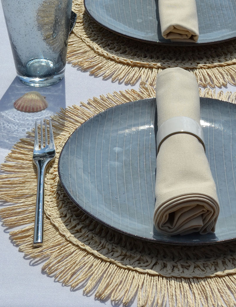 Set de table Rond Ibiza Couleur naturelle