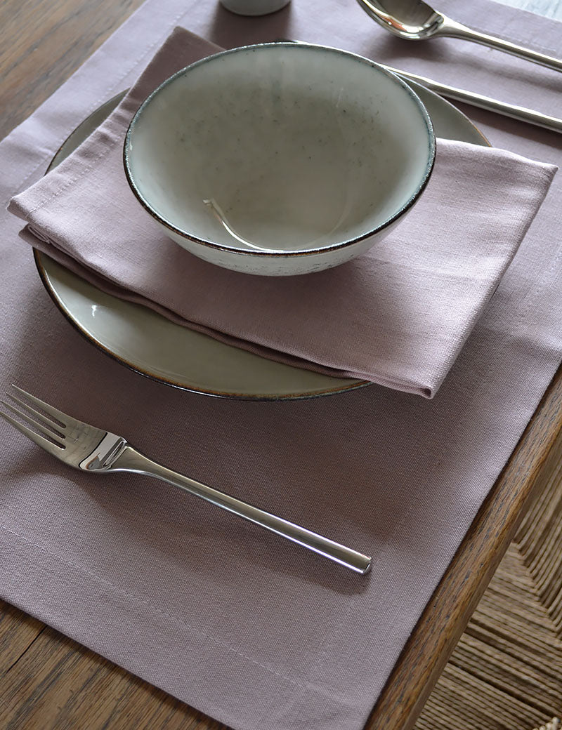 Placemats Hospitality linen Old Rose