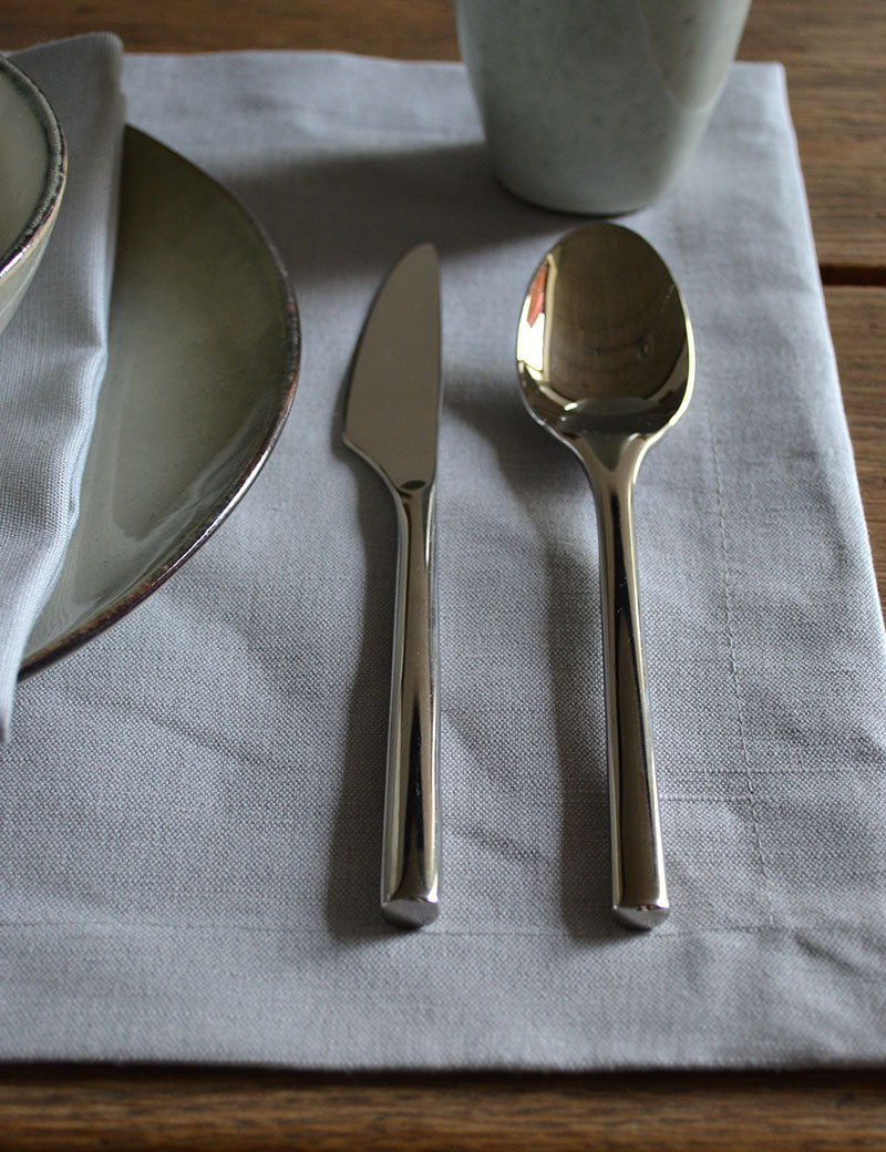 Tovagliette Lino Gastronomia Grigio Perla