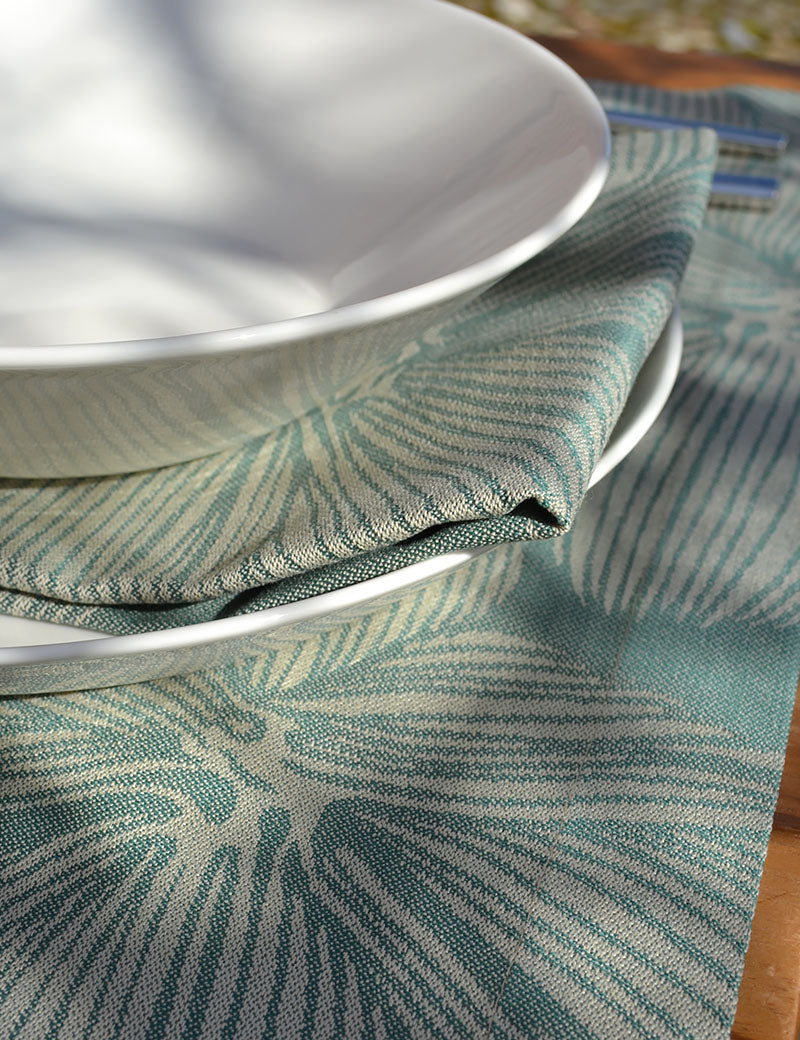 Serviettes de table Jacquard Extérieur Olive