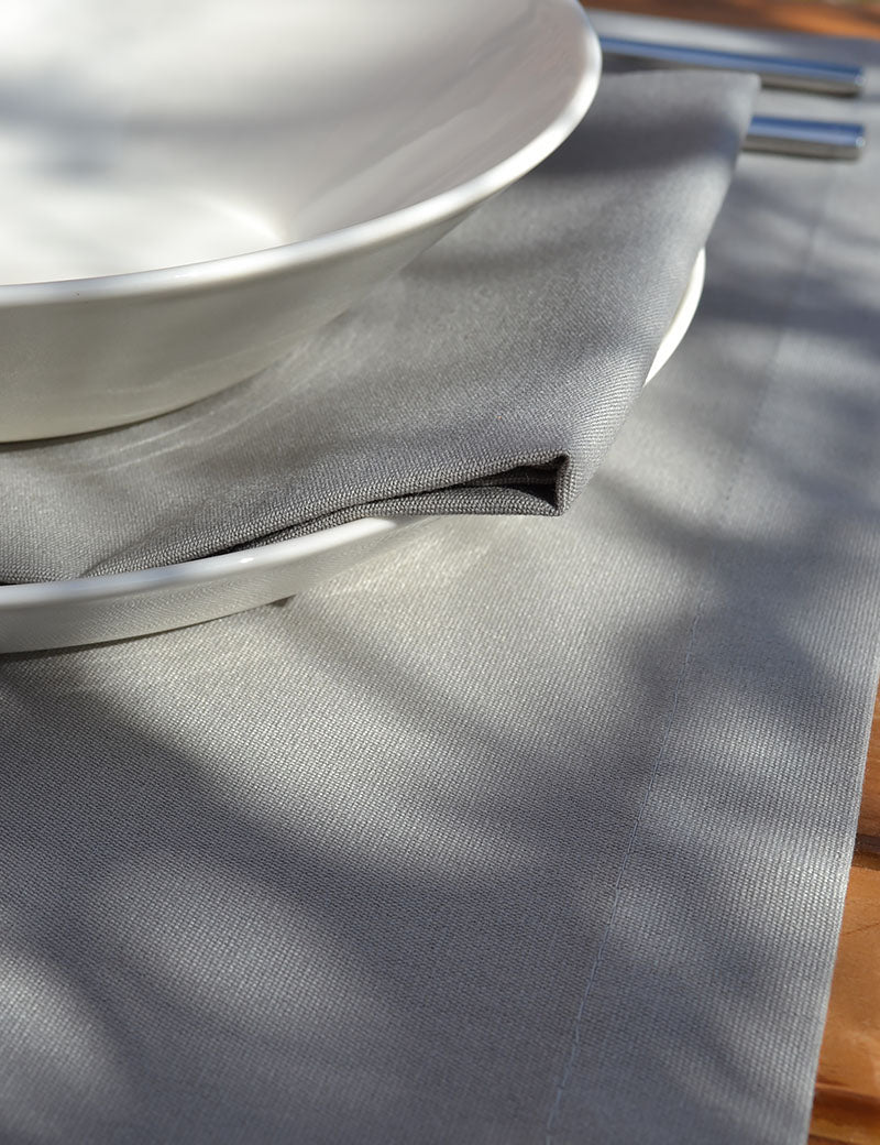 Serviettes de table Extérieur Gris Clair
