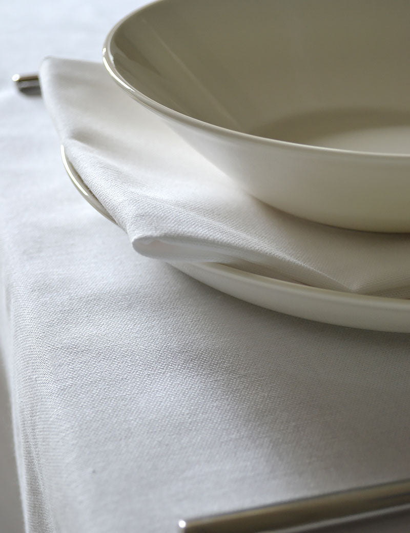 Servetten Uni Katoen Wit
