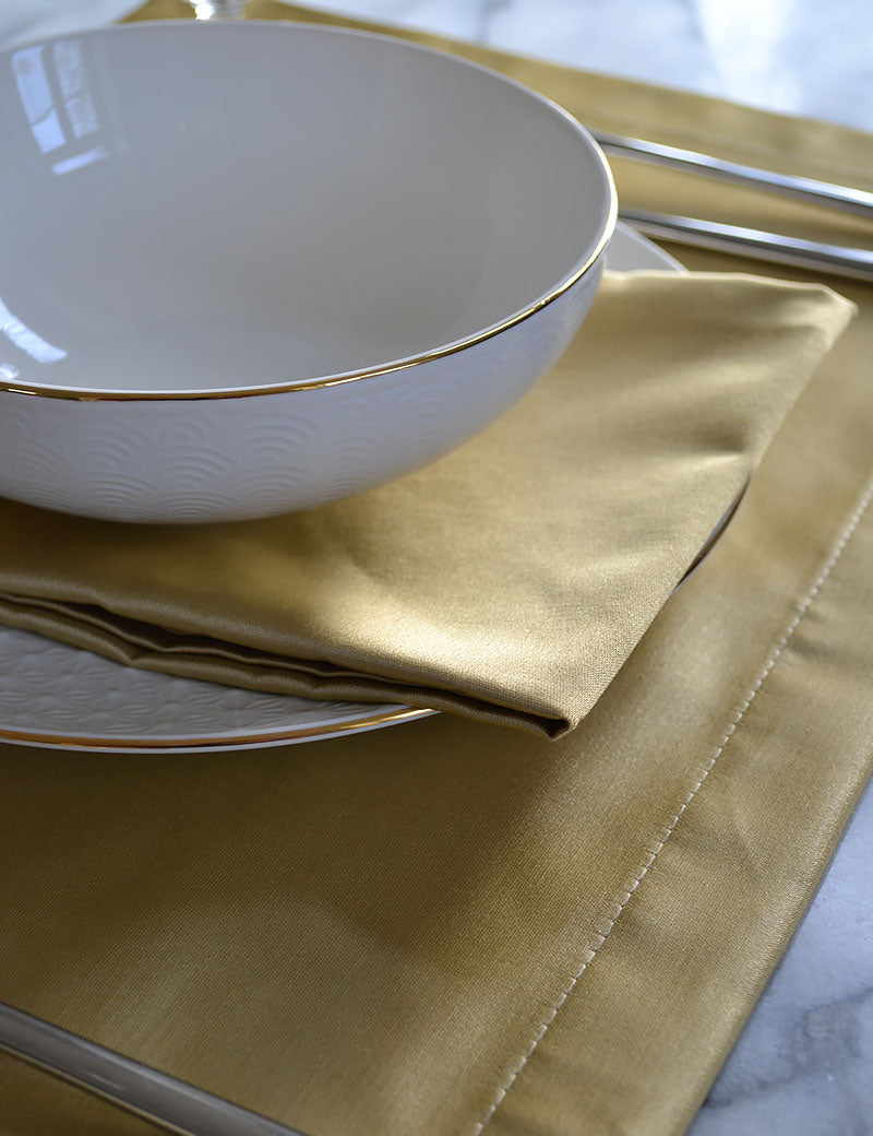 Serviettes de table Shiny-Chic Or