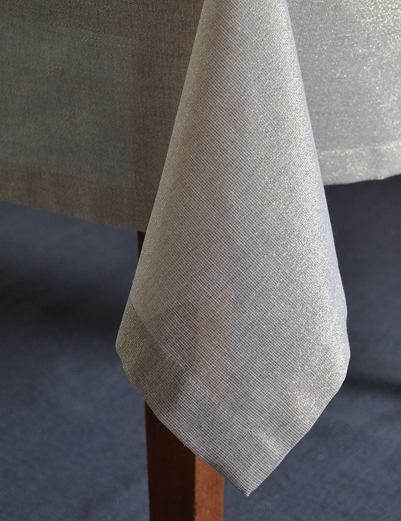 Tafelkleed Shiny-Chic Glitter-Goud Halftransparant