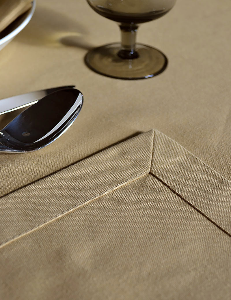 Tablecloth Uni Cotton Honey