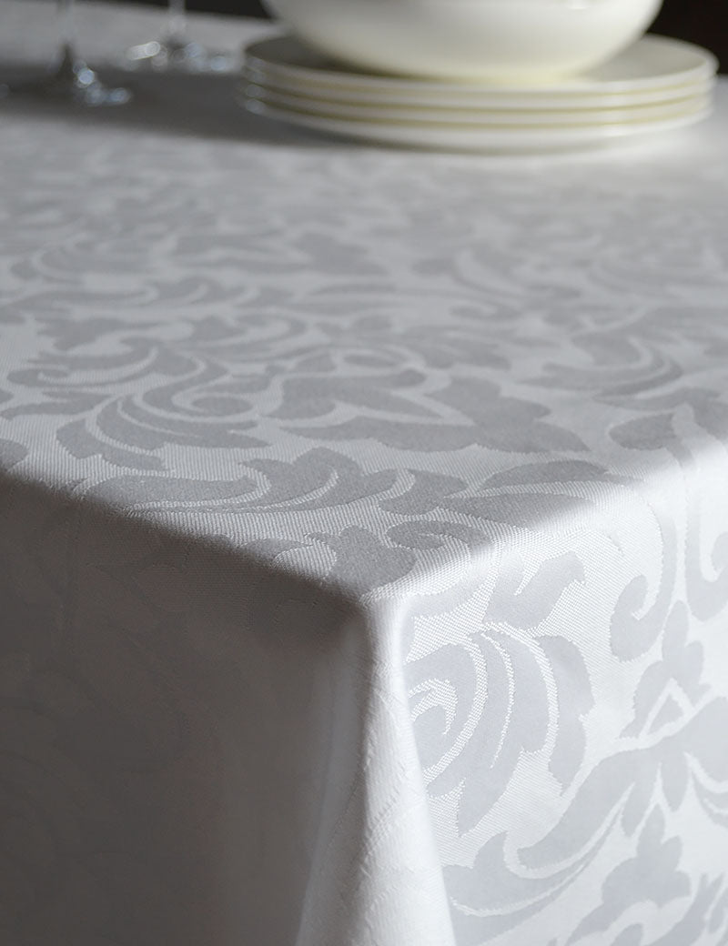 Tischdecke 300 cm rund weiß aus 100% Baumwolle für Hotel und Gastronomie kaufen Tischdecke 300 cm rund weiß aus 100% Baumwolle für Hotel und Gastronomie kaufen