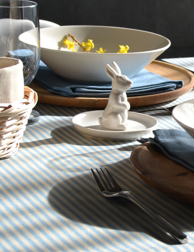 Tablecloth Outdoor Stripe Blue