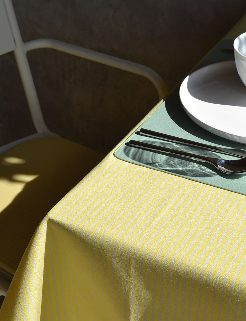 Tablecloth Outdoor Stripe Yellow