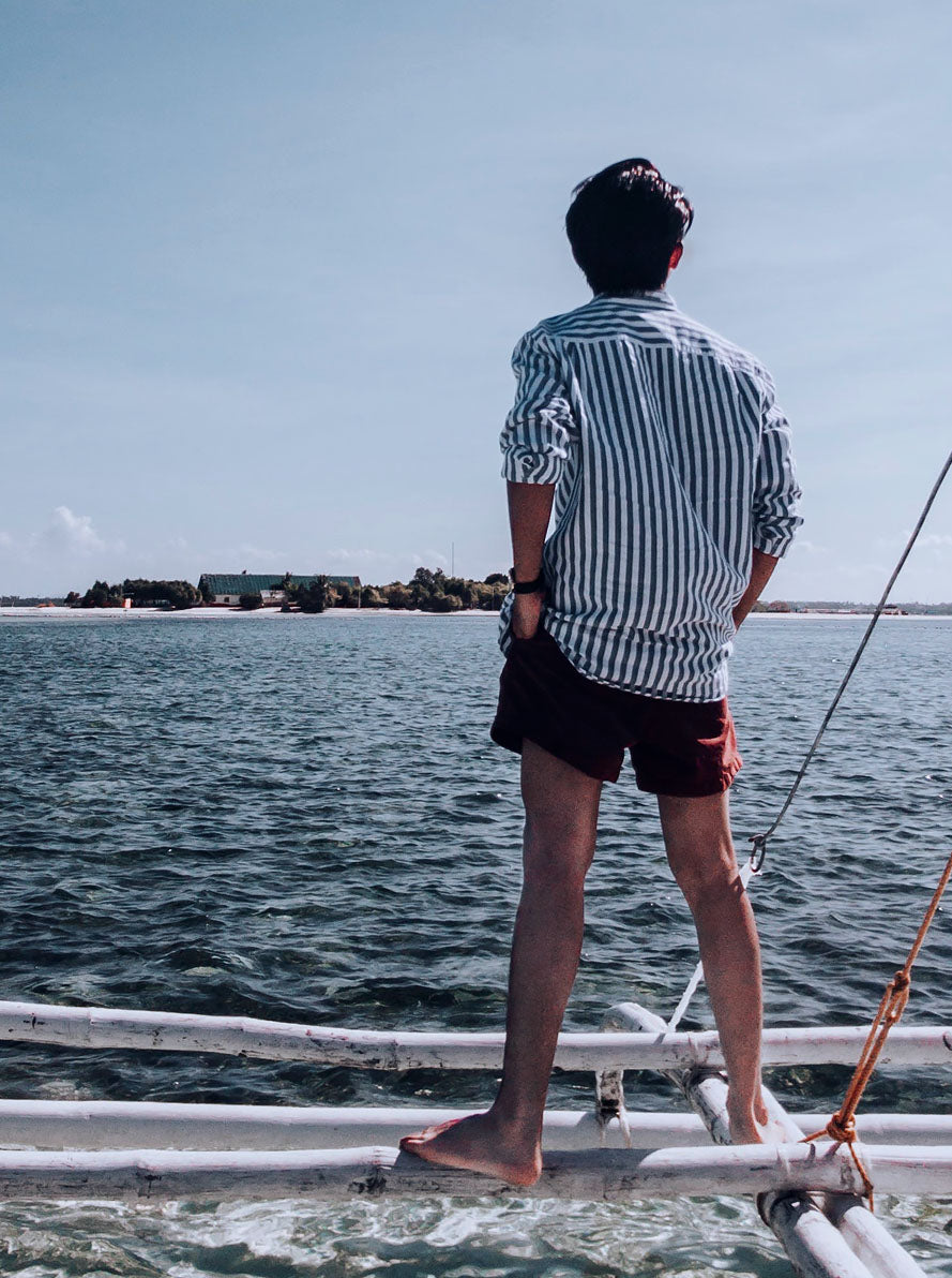 Serviettes de table Extérieur Rayures Marin