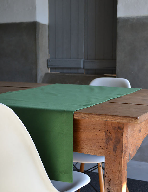 Tenture Murale Patchwork Vert – Coton Fait Main – Inde – 152x102 Cm
