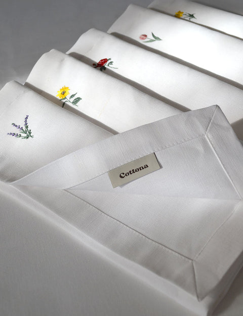 Geborduurde Placemats