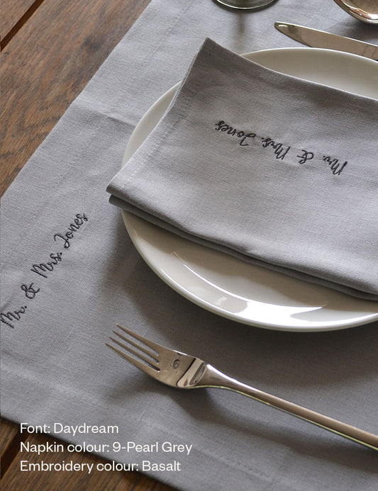 Sets de table avec votre propre Texte