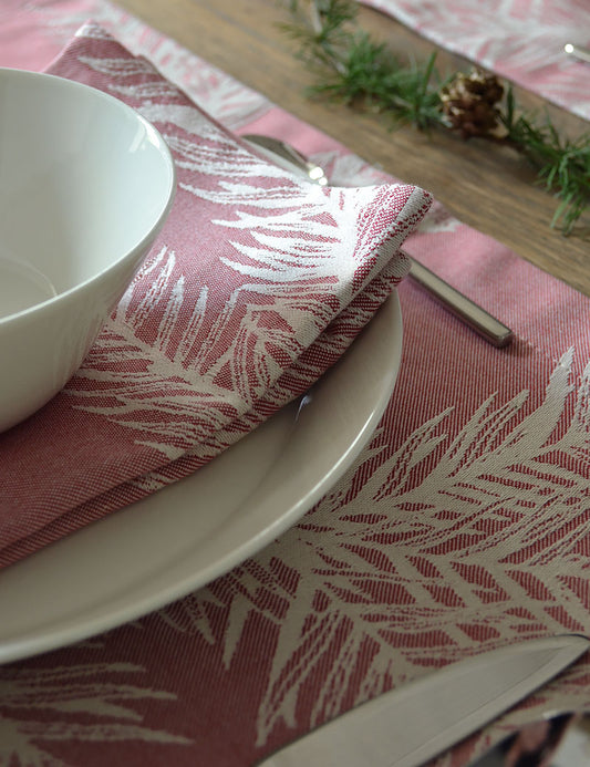 Serviette de Table Noël Rouge