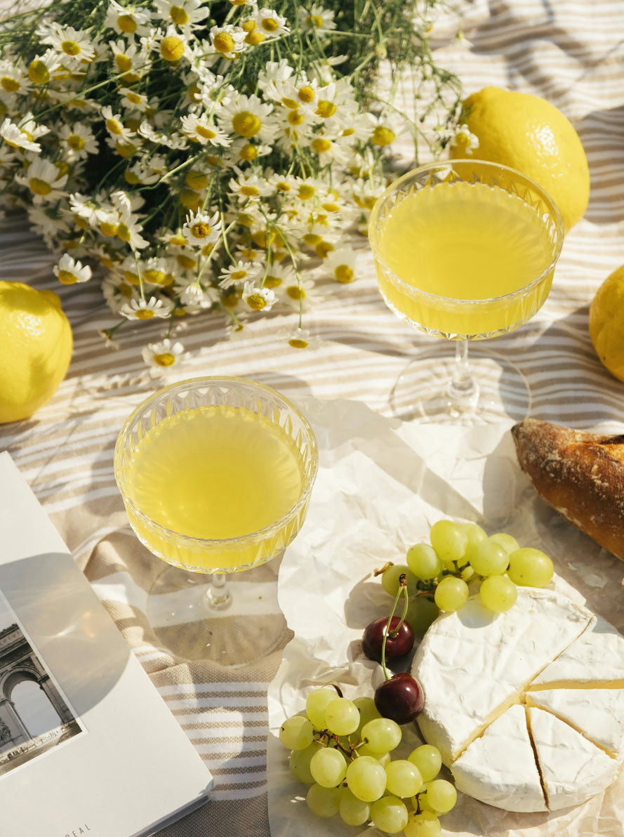 Table runner Outdoor Stripe Yellow