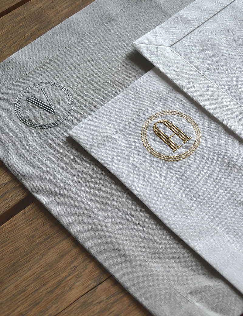 Placemats met eigen Monogram