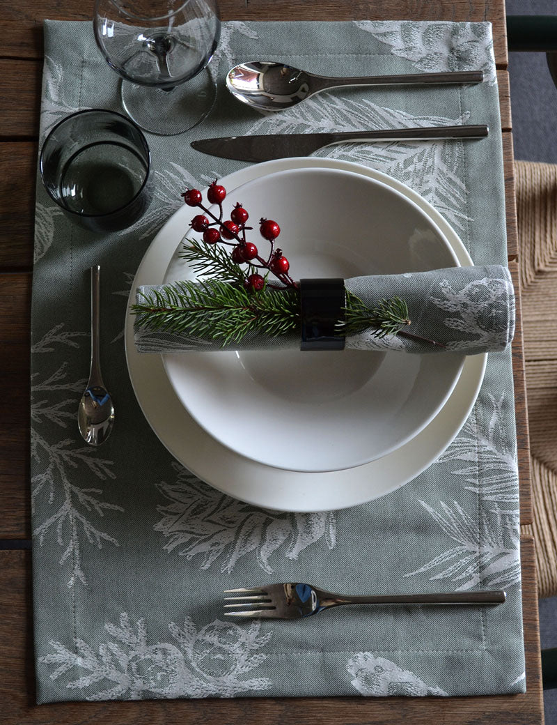 Placemat Christmas Green