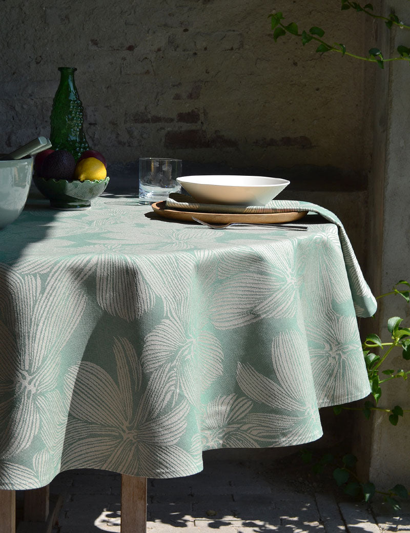 Tafelkleed Outdoor Jacquard Olijf