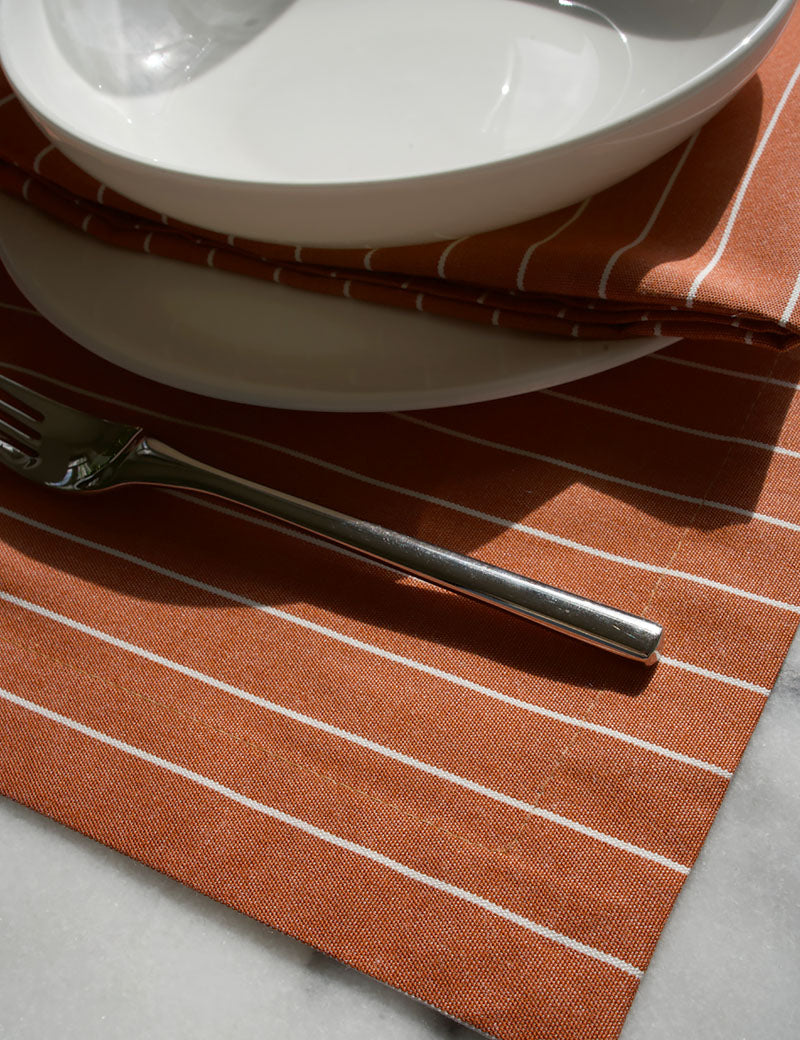 Sets de table Extérieur Orange Chaud