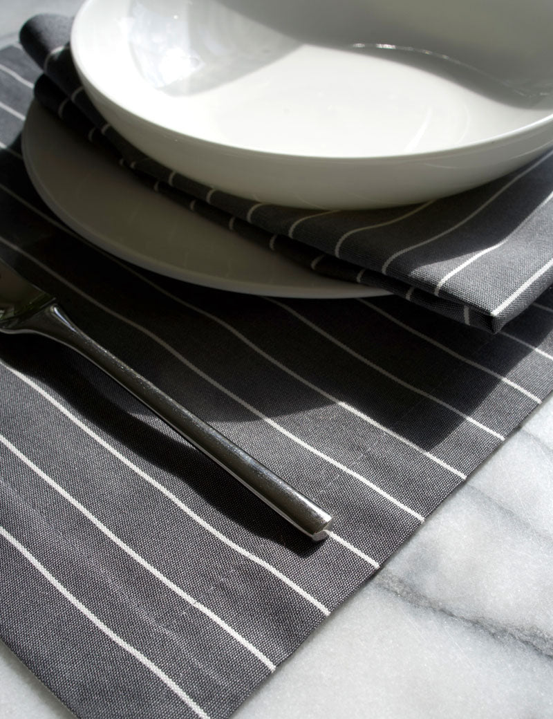Sets de table Extérieur Gris Foncé
