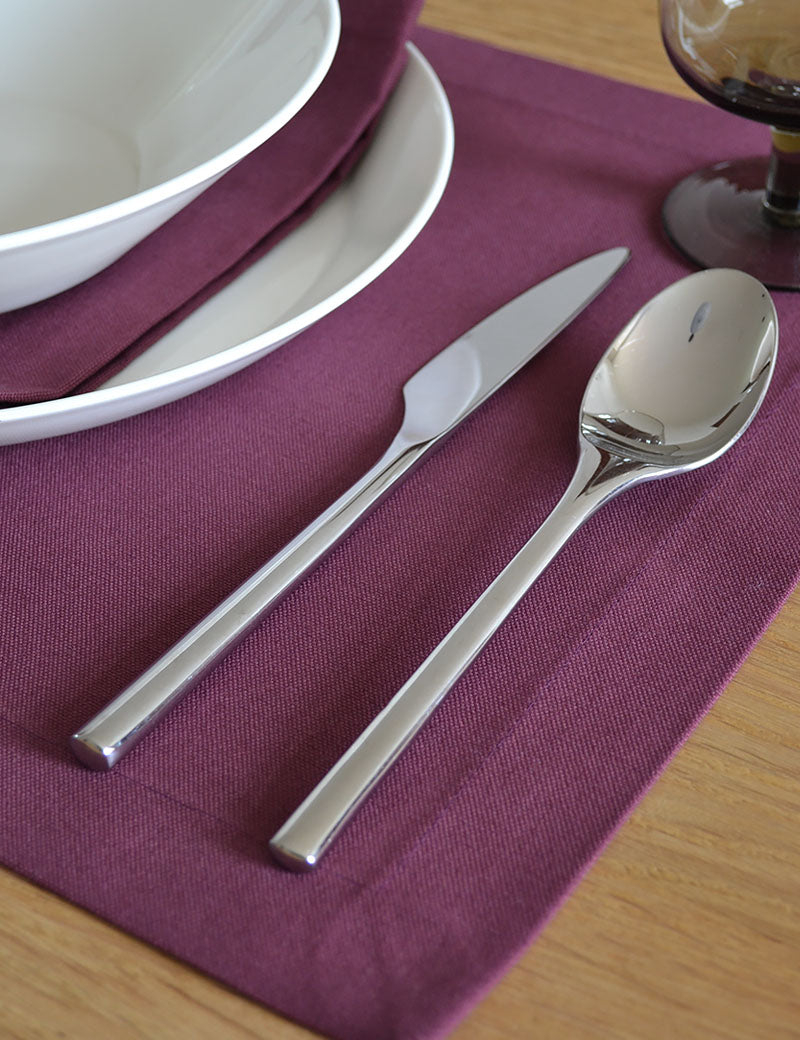 Placemats Uni Katoen Burgundy