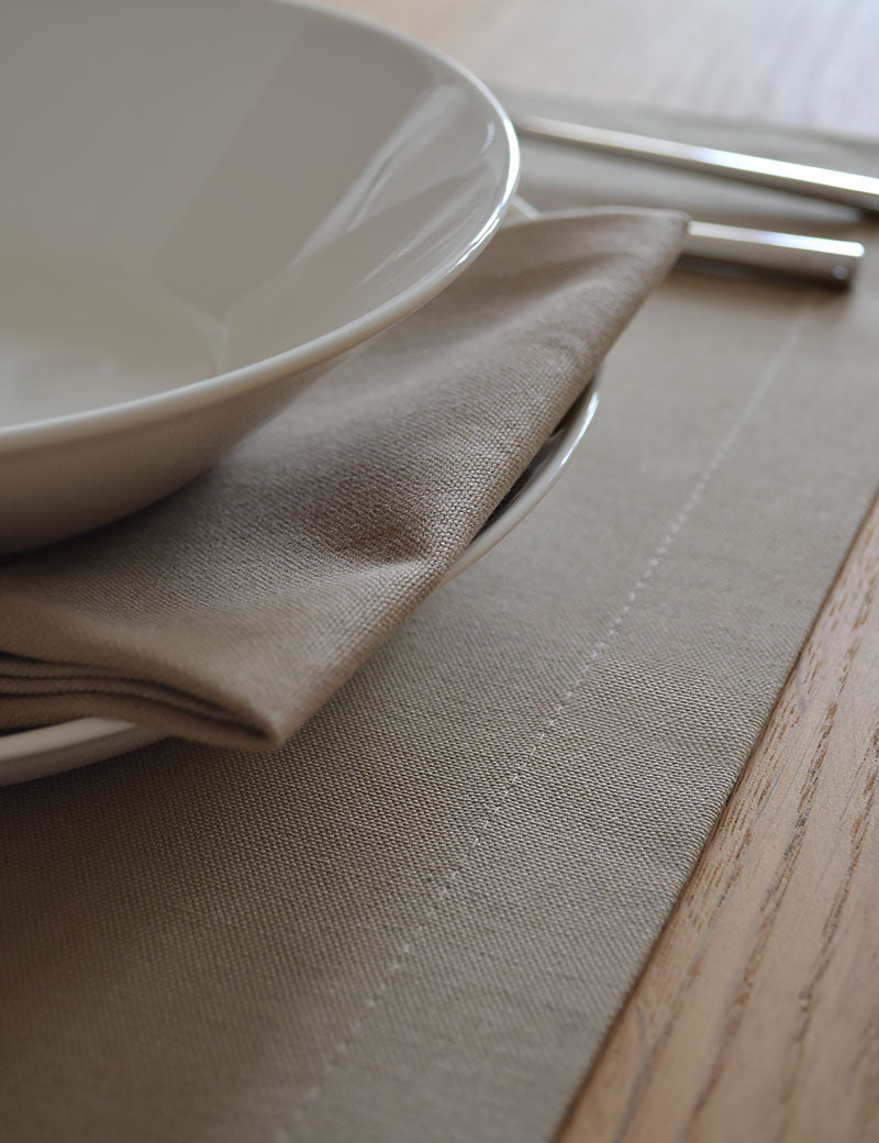 Placemats Uni Cotton Café Latte