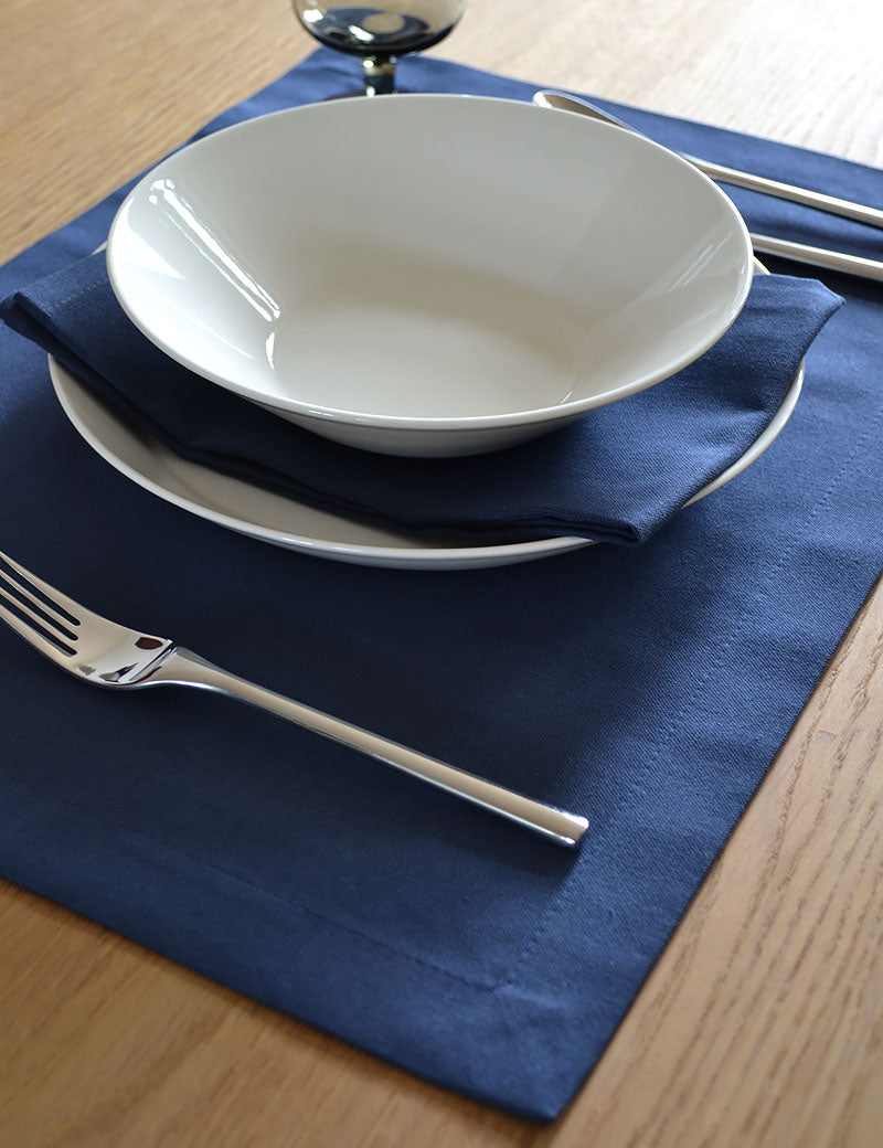 Placemats Uni Cotton Indigo