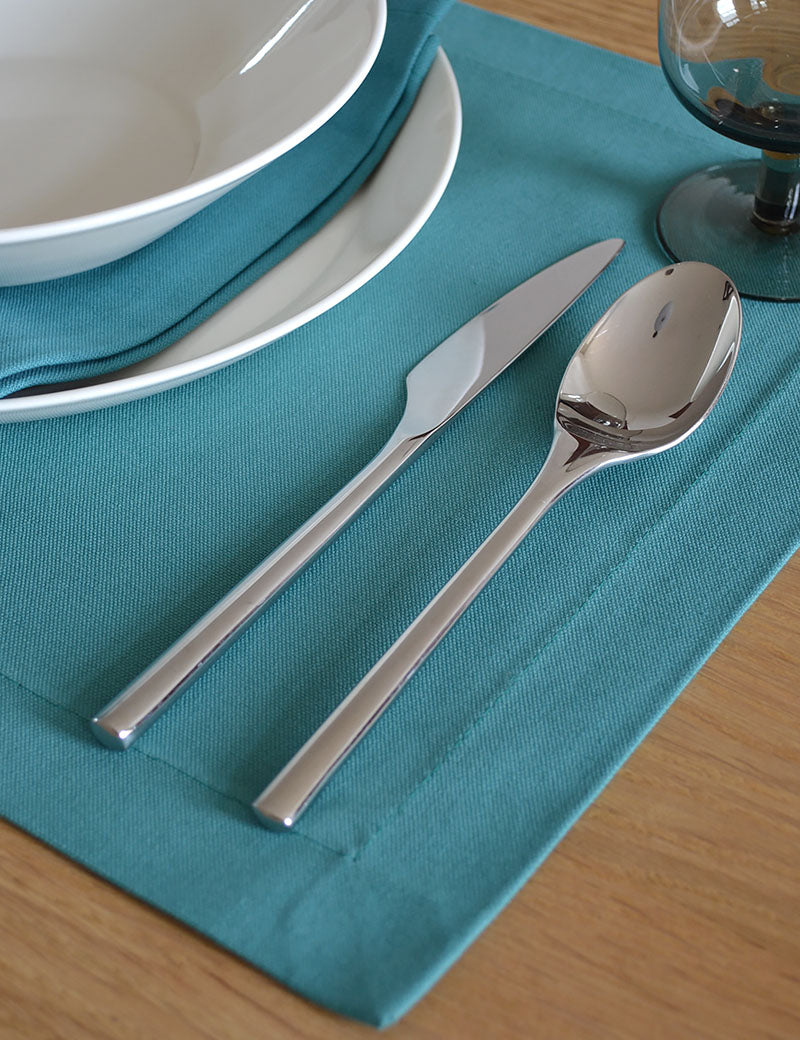 Placemats Uni Cotton Petrol