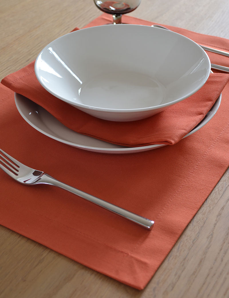 Placemats Uni Cotton Pumpkin