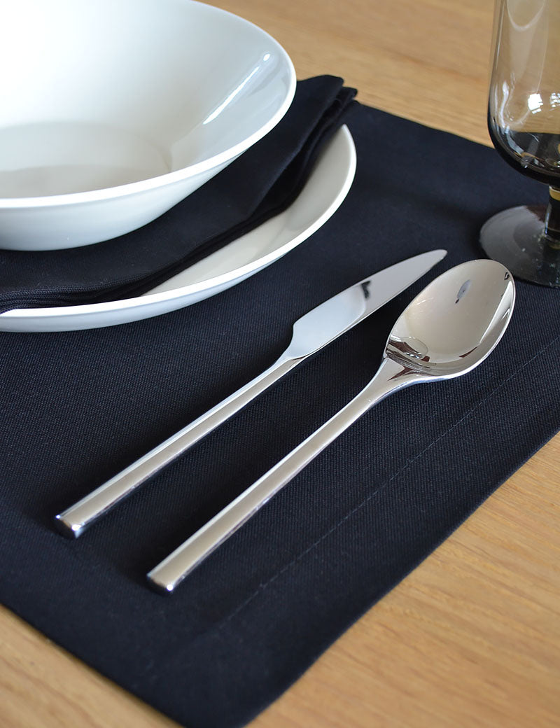 Placemats Uni Cotton Black