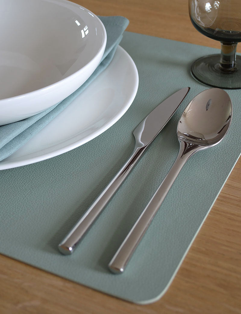 Placemats Synthetic Leather Mint Green