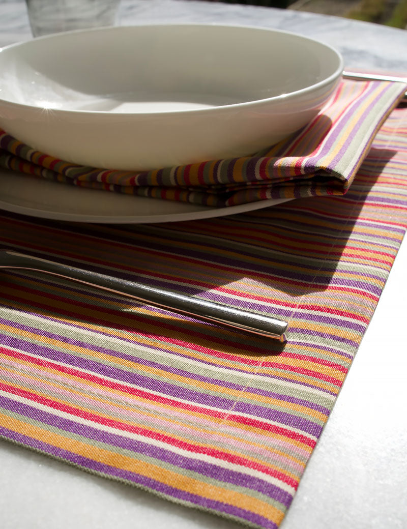 Sets de table Extérieur Orange Basque