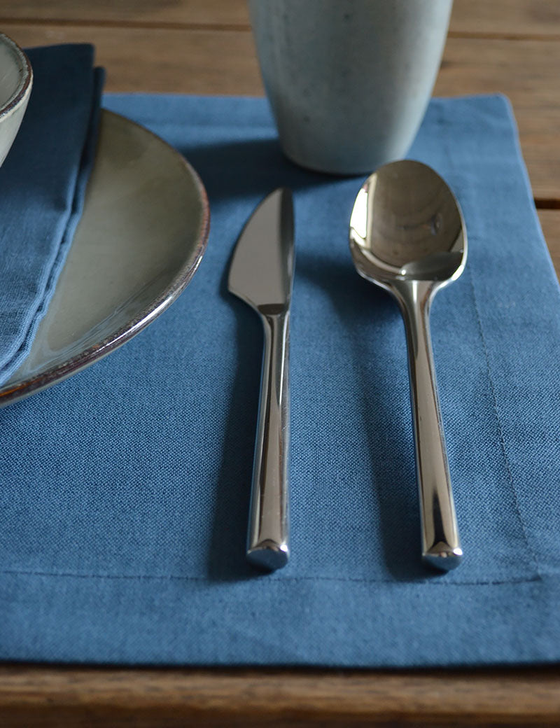 Placemats Horeca Linnen Denim Blauw