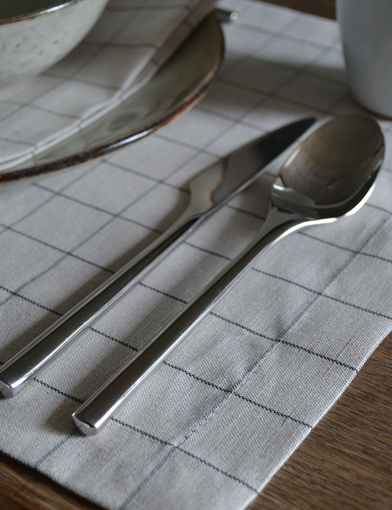 Placemats Horeca Linnen Naturel Met Ruitjes