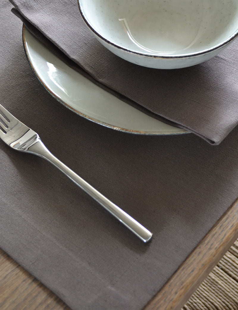 Placemats Horeca Linnen Truffel