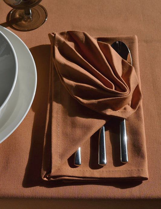 Napkins Uni Cotton Camel