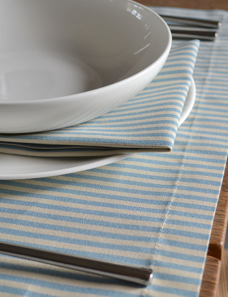 Placemats Outdoor Streepje Blauw