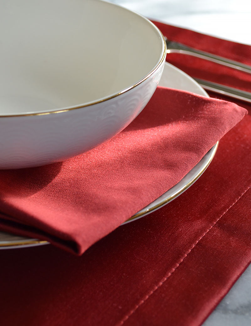 Napkins Shiny-Chic Ruby