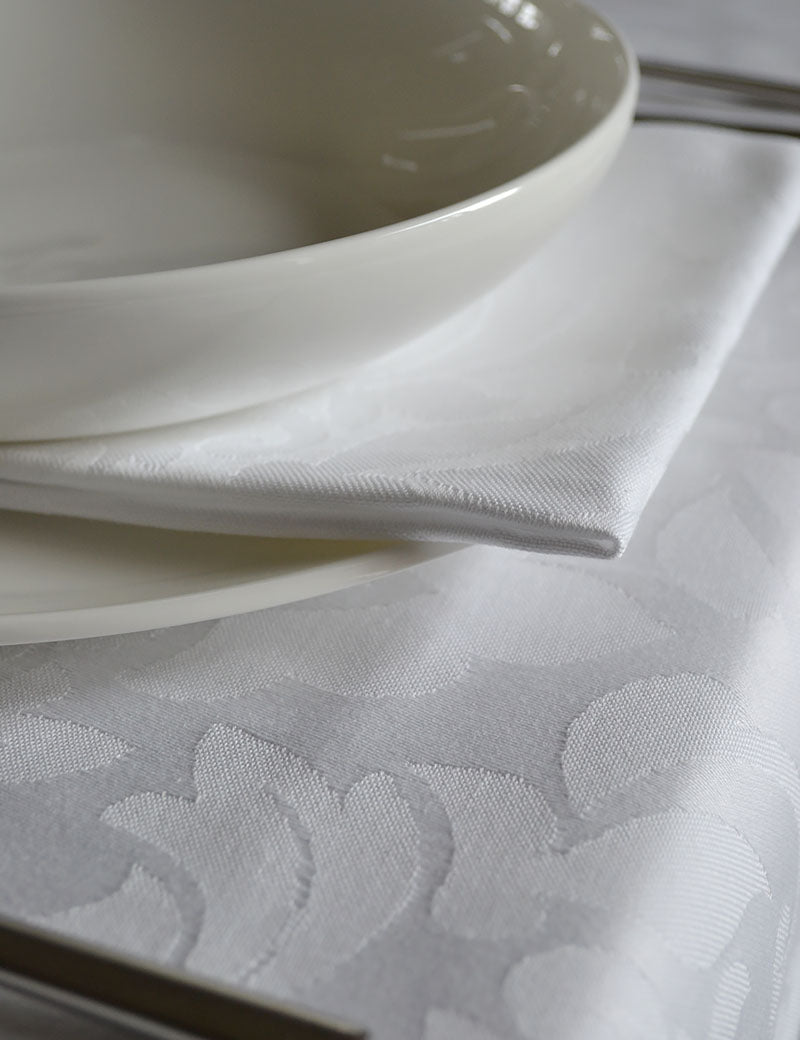 Napkins Damask Classic White