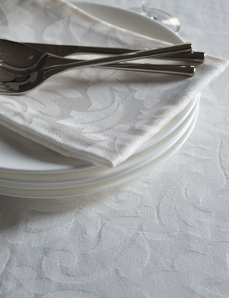 Napkins Damask Classic Cream