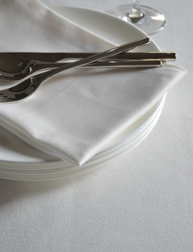 Napkins Damask Plain Cream