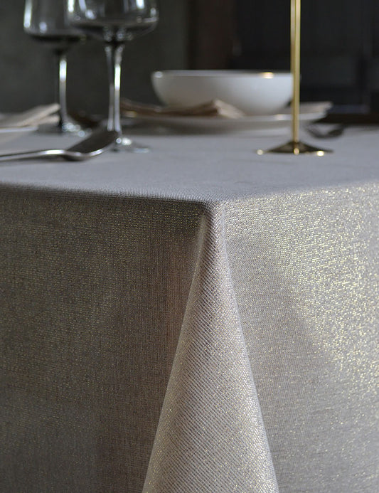 Tablecloth Shiny-Chic Glitter-Gold Semi-transparent