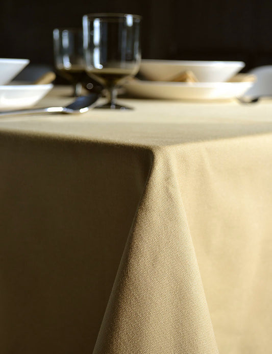 Tablecloth Uni Cotton Honey