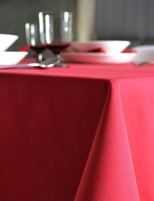 Tablecloth Uni Cotton Classic Red